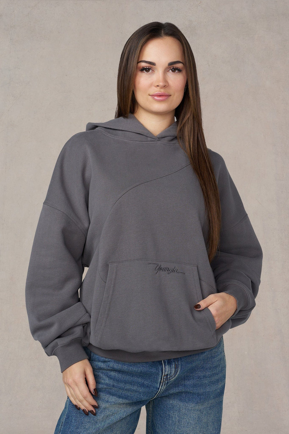 W558 - Wavy Hoodie - Grey