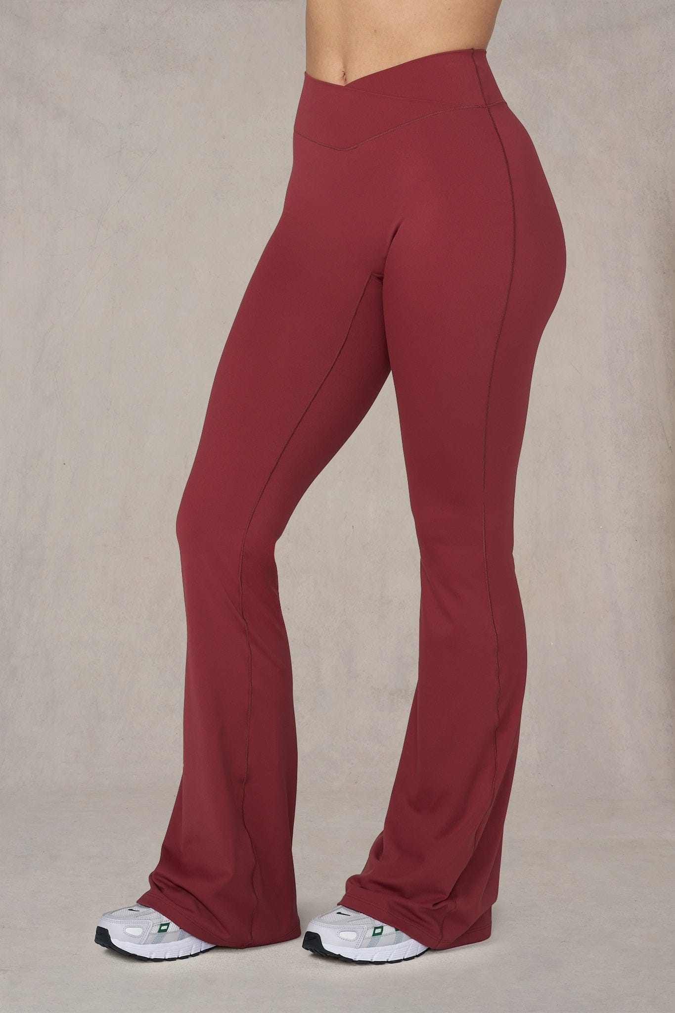 W215 - Vital Flare Leggings (Regular) New Colors - Brick Red