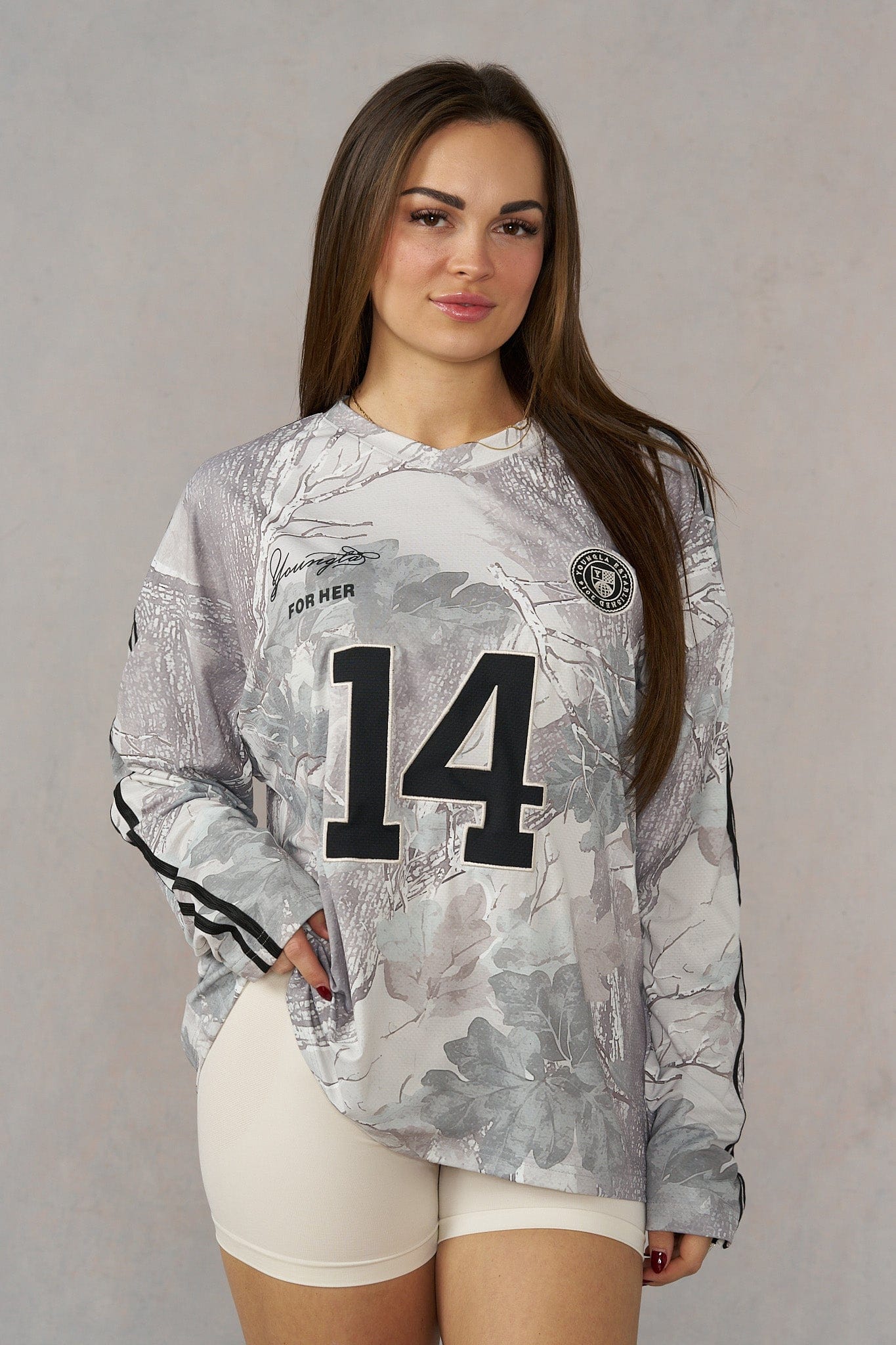 W4302 - Camo Longsleeve Jersey - Tan Spring Camo