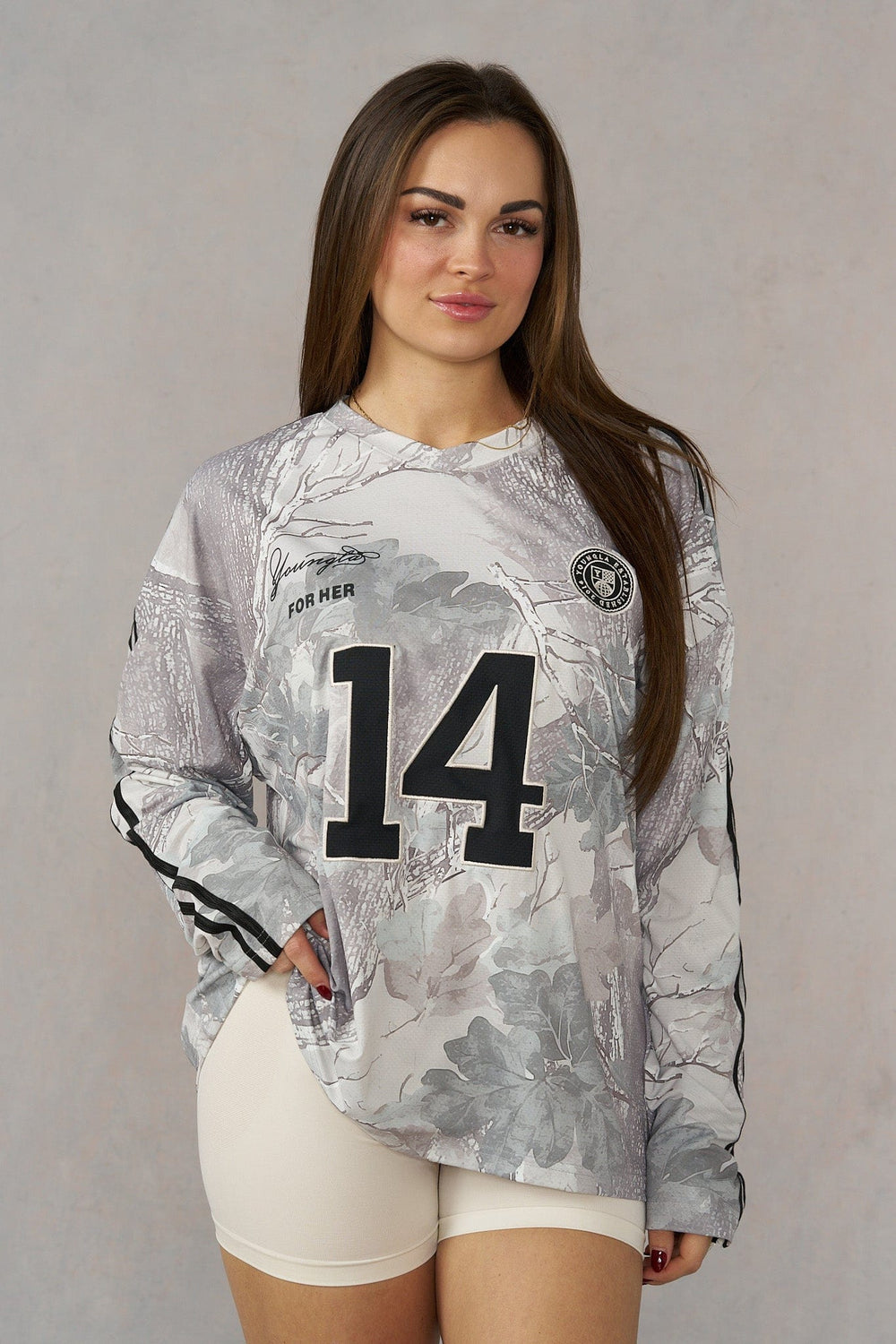 W4302 - Camo Longsleeve Jersey - Tan Spring Camo