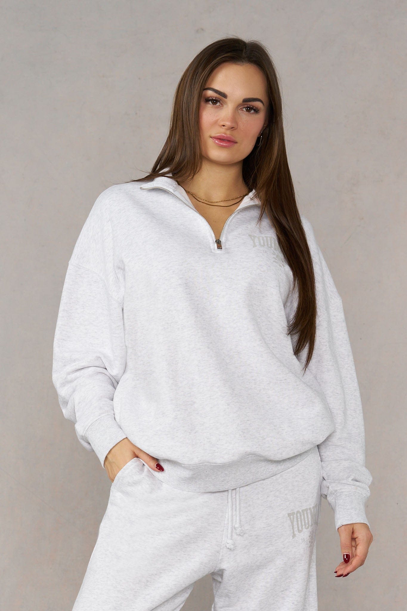 W5175 - OTG Pullover - Heather Grey