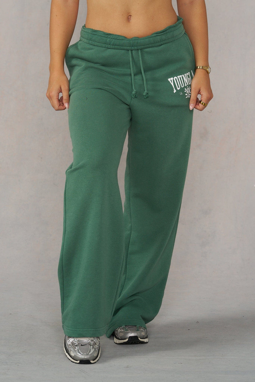 W2213 - OTG Straight Leg Joggers - Green