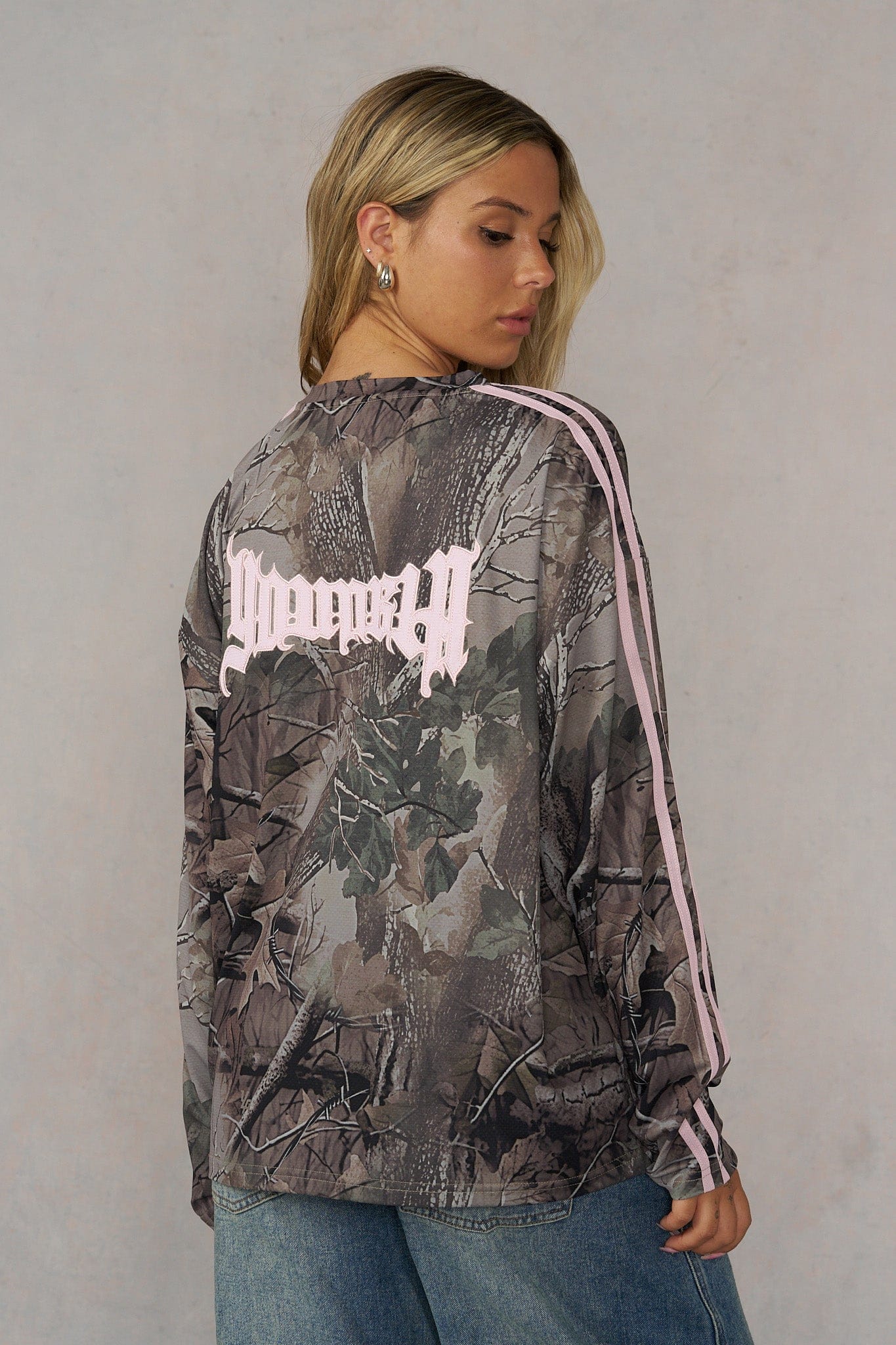 W4302 - Camo Longsleeve Jersey - Green Spring Camo