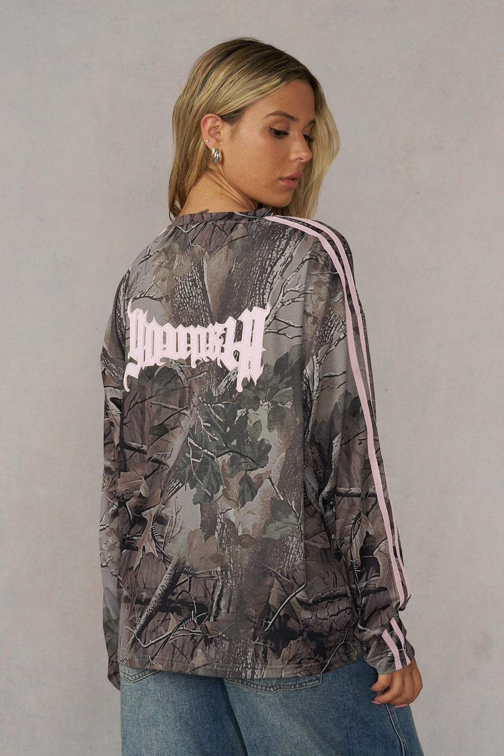 W4302 - Camo Longsleeve Jersey - Green Spring Camo