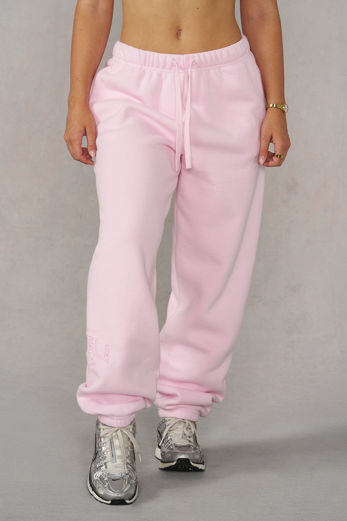 W2226 - Layover Cuff Joggers - Pink