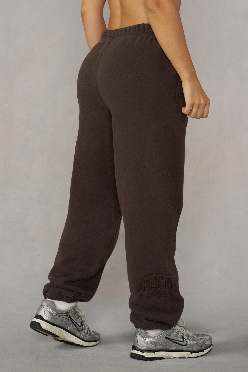 W2226 - Layover Cuff Joggers - Brown