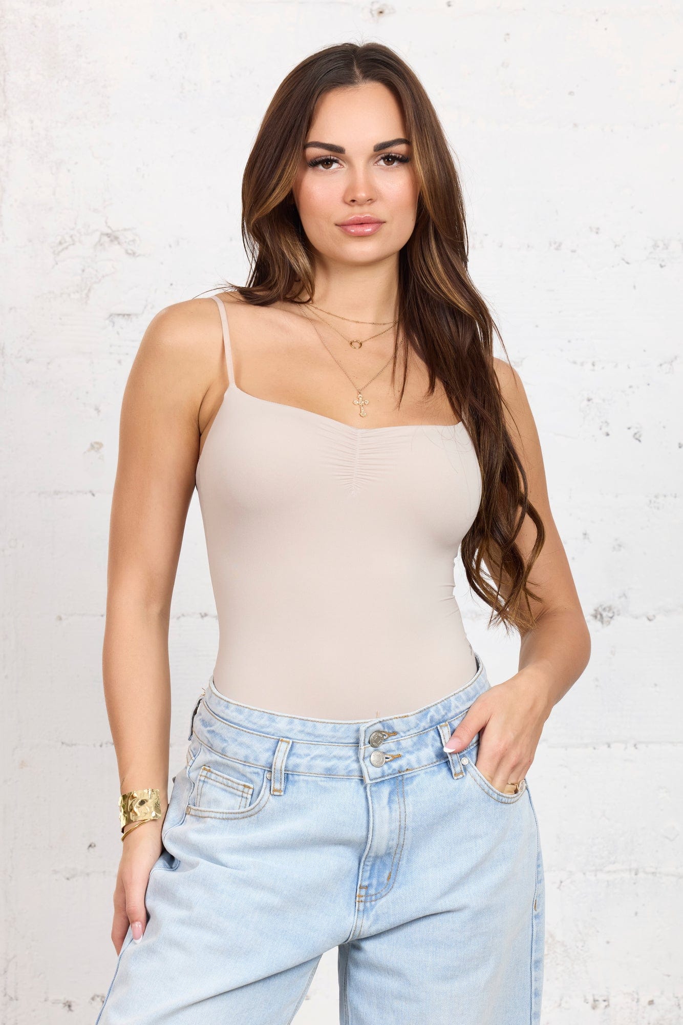 W495 Whisper Bodysuit - Mushroom
