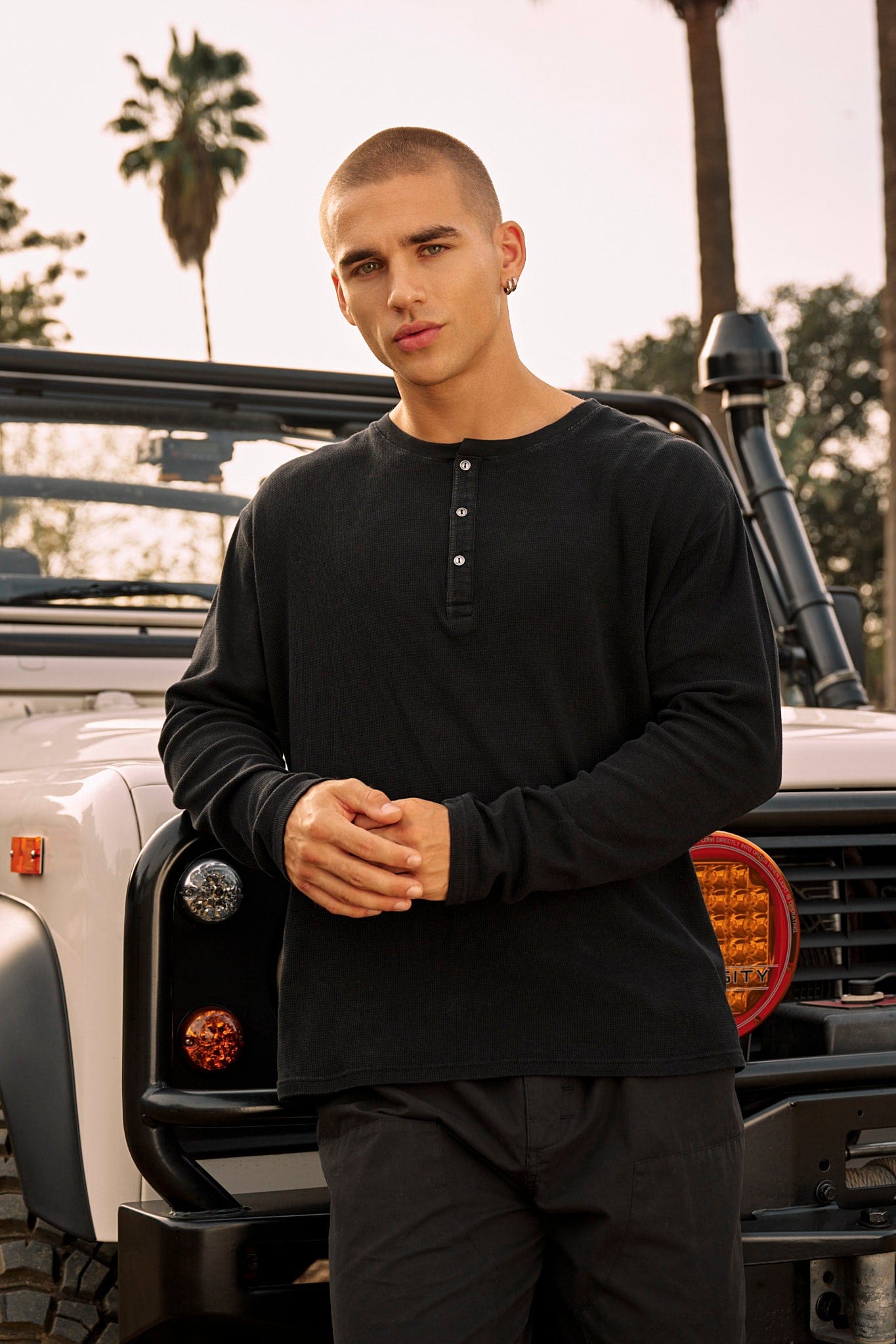 8034 - Henley Thermal Longsleeves