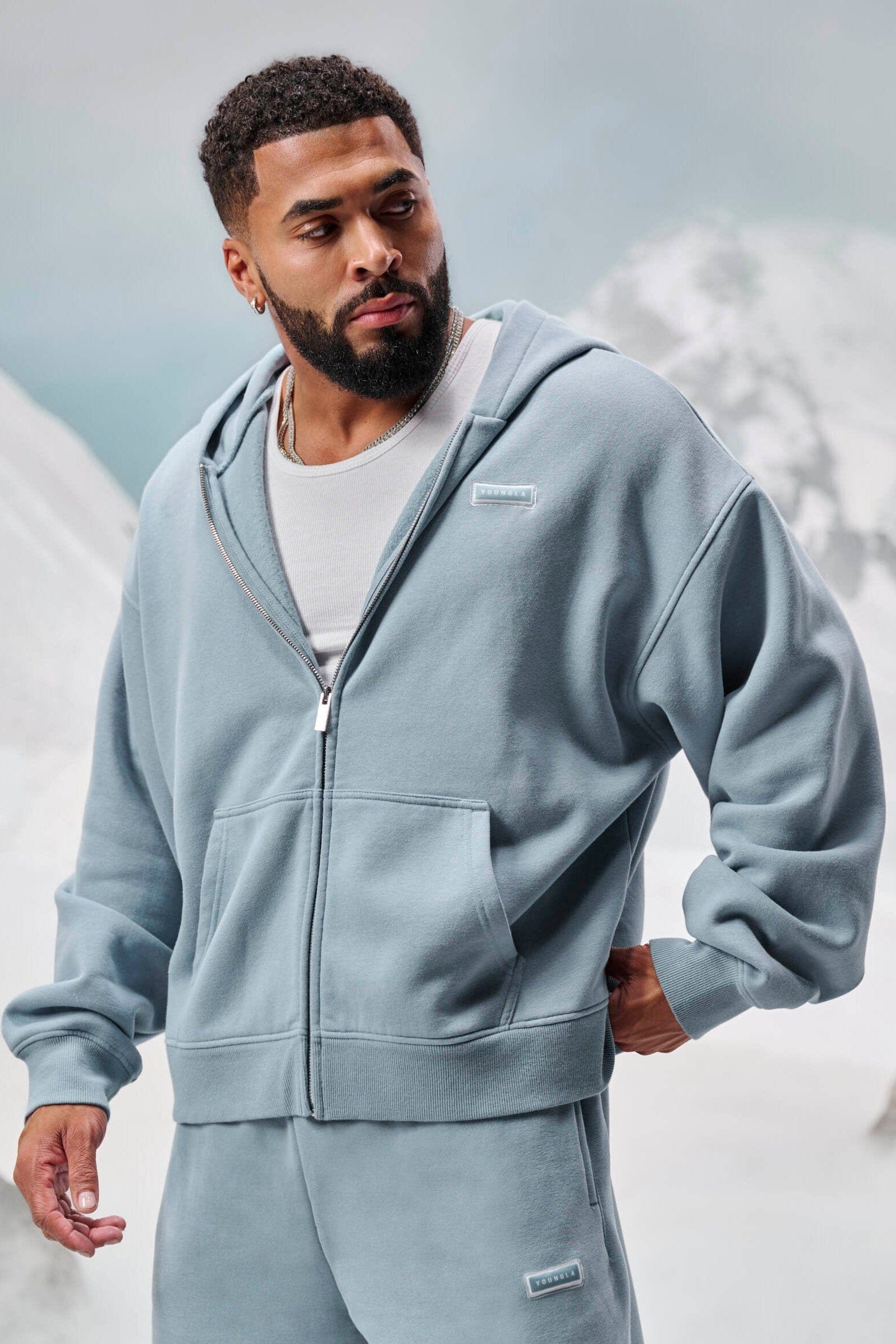 5051 - Comfy Collection - Zipup - Sky Blue