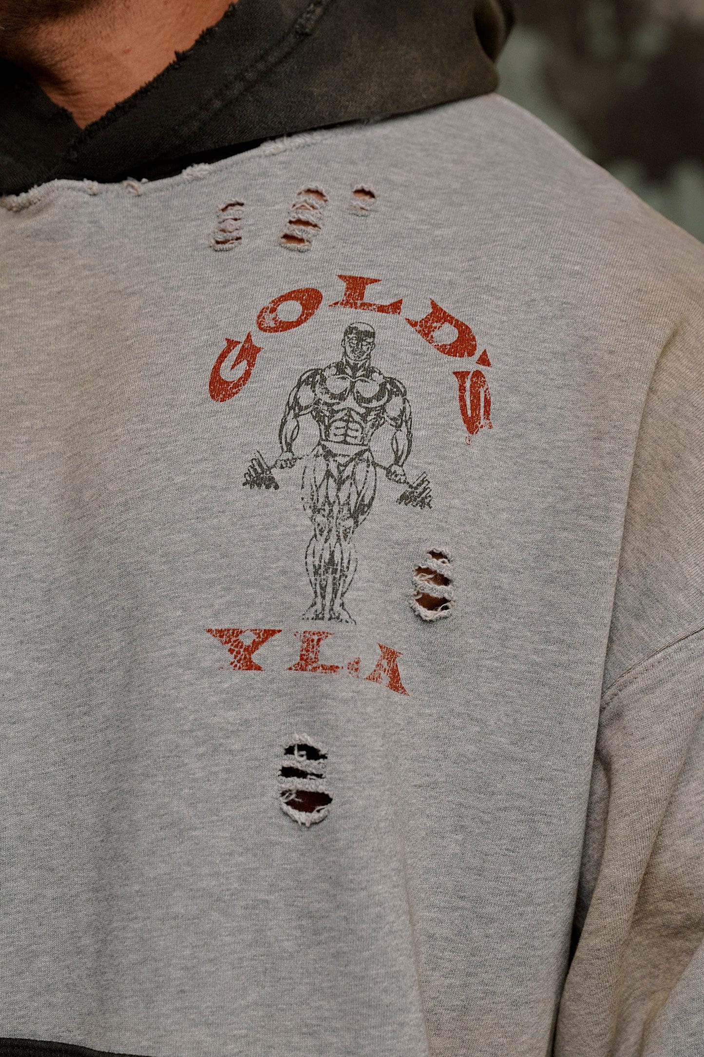 5168 - Gold's Iron Legacy Distress Hoodies