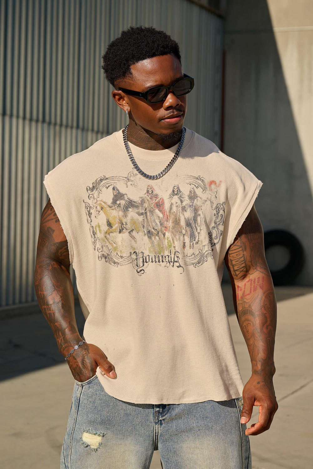 3097 - Knights Cut-Offs - Off-White