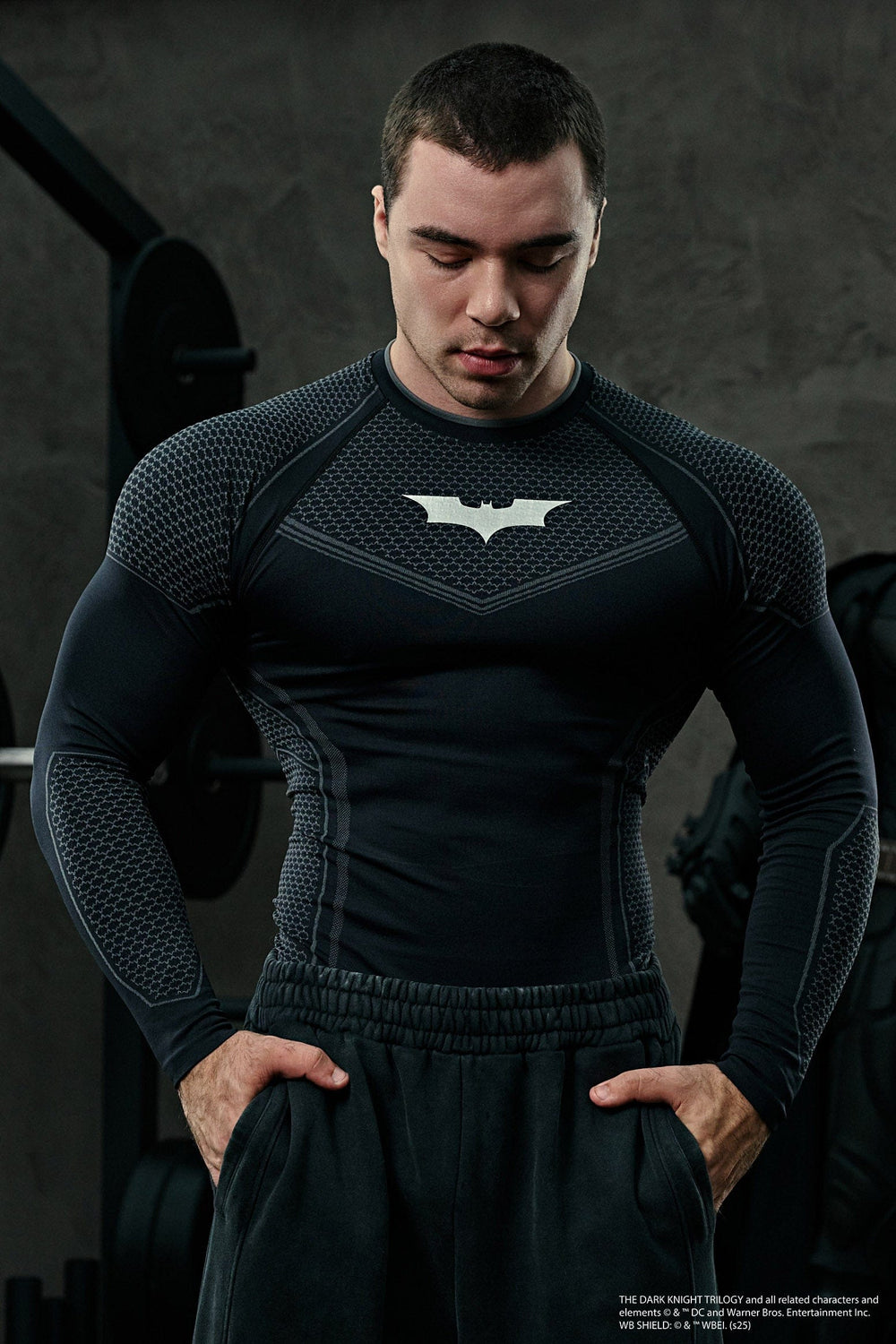 8004 - Batman Compression Longsleeves New Colors - Black