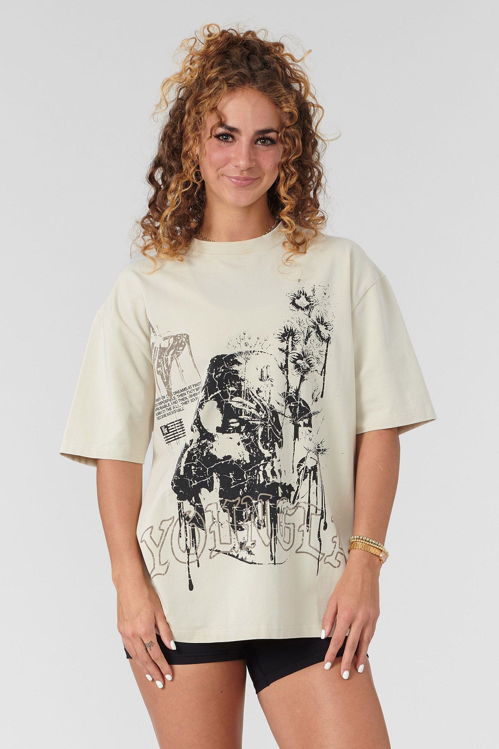 W427 Phantom Oversized Tees - Bone Wash