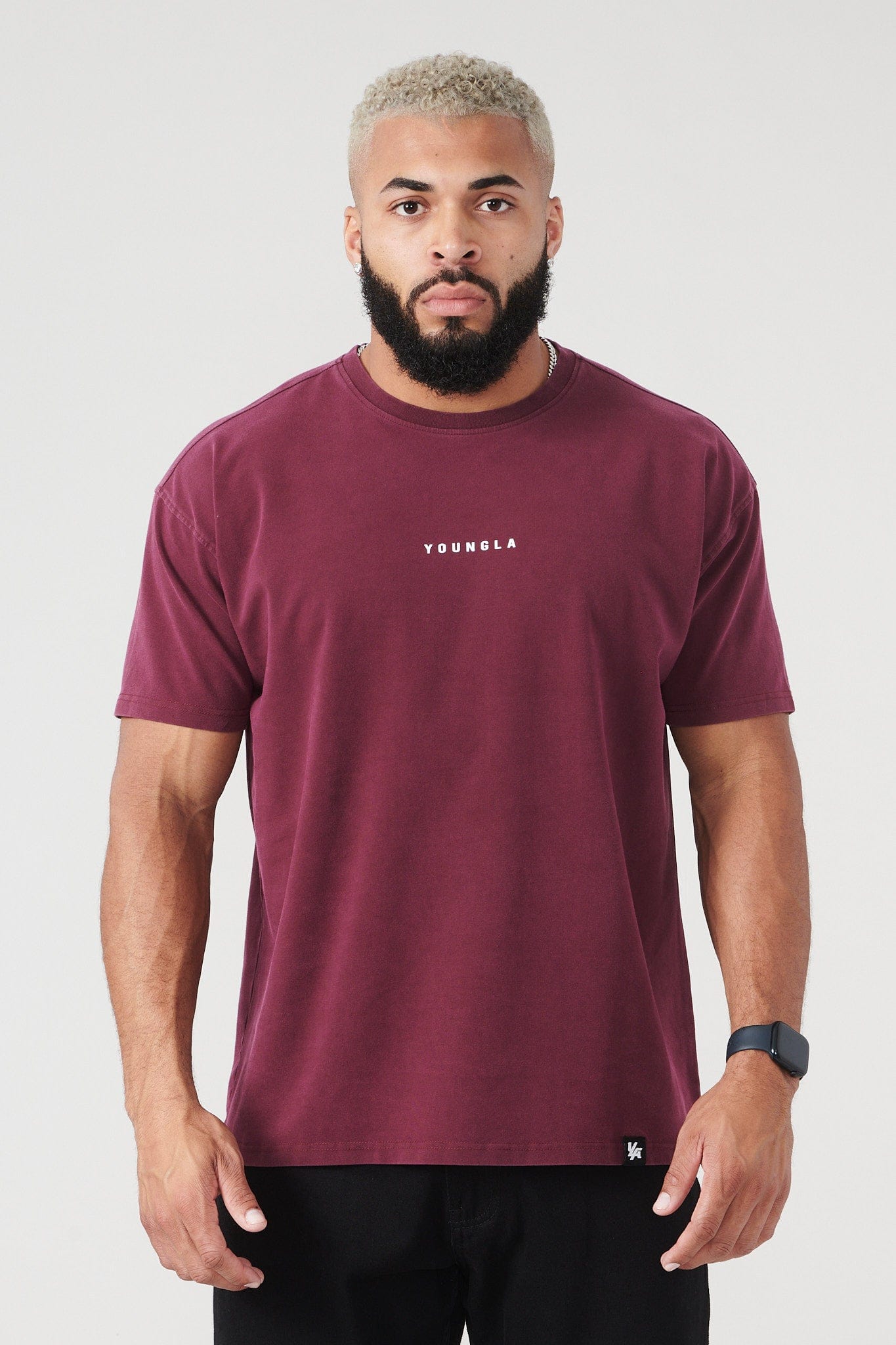 401 Essential Jacked Tees - Burgundy Wash