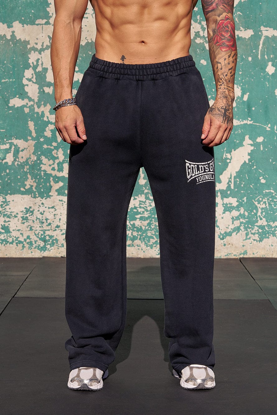 2052 - Gold's Iron Legacy Heritage Sweats - Black