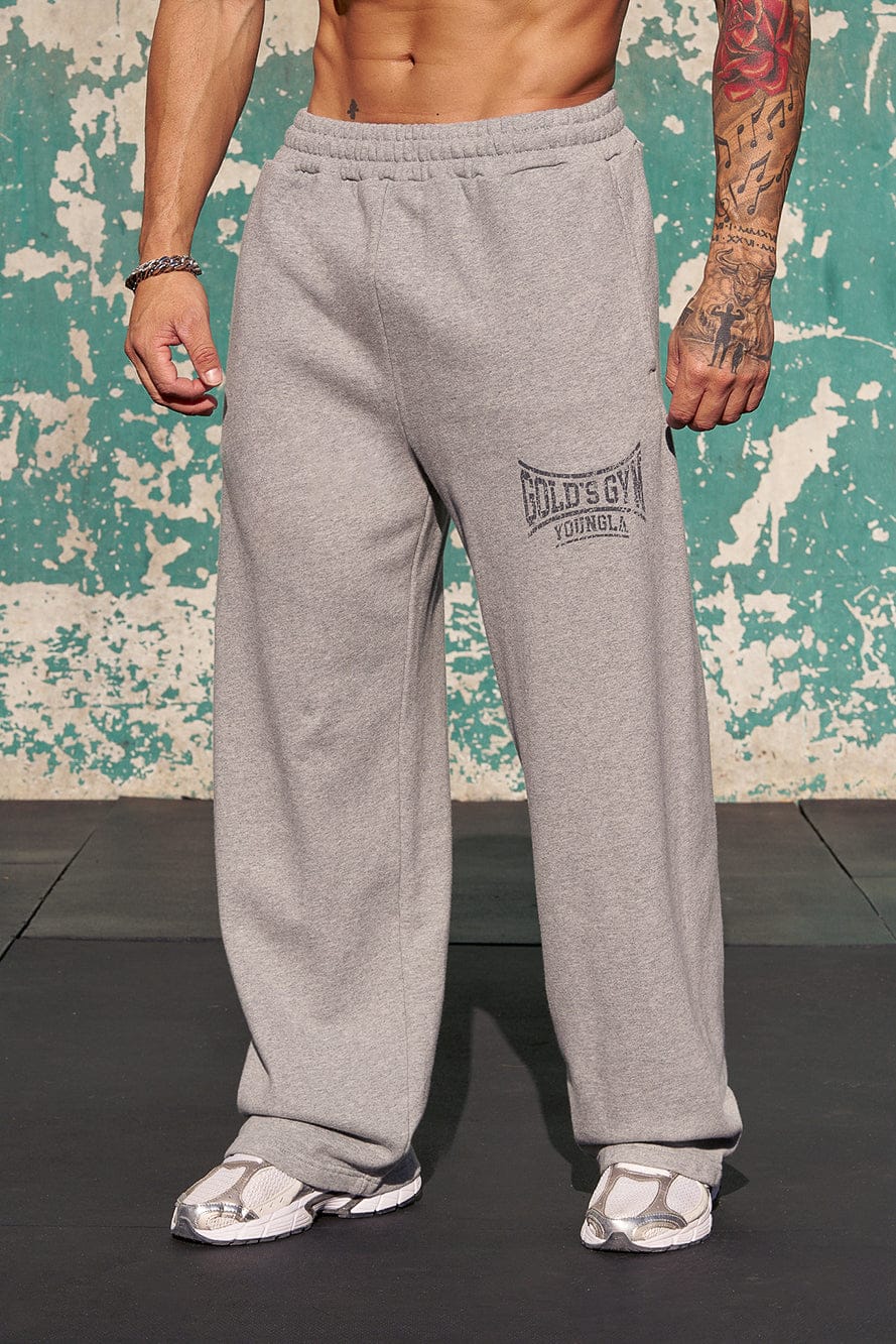 2052 - Gold's Iron Legacy Heritage Sweats - Heather Grey