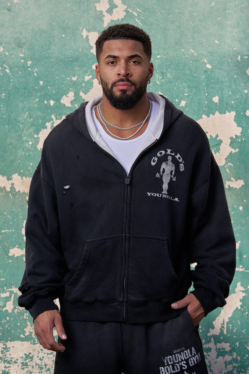 5226 - Gold's Iron Legacy Layered Zip-Ups - Black