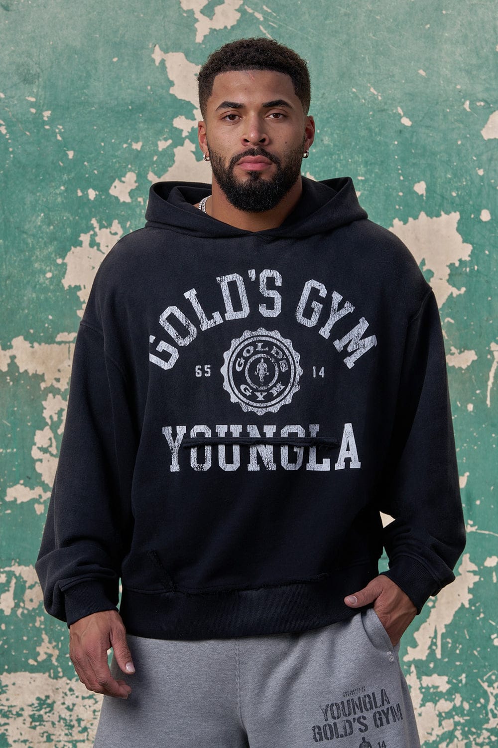 5167 - Gold's Iron Legacy Crest Hoodies - Black