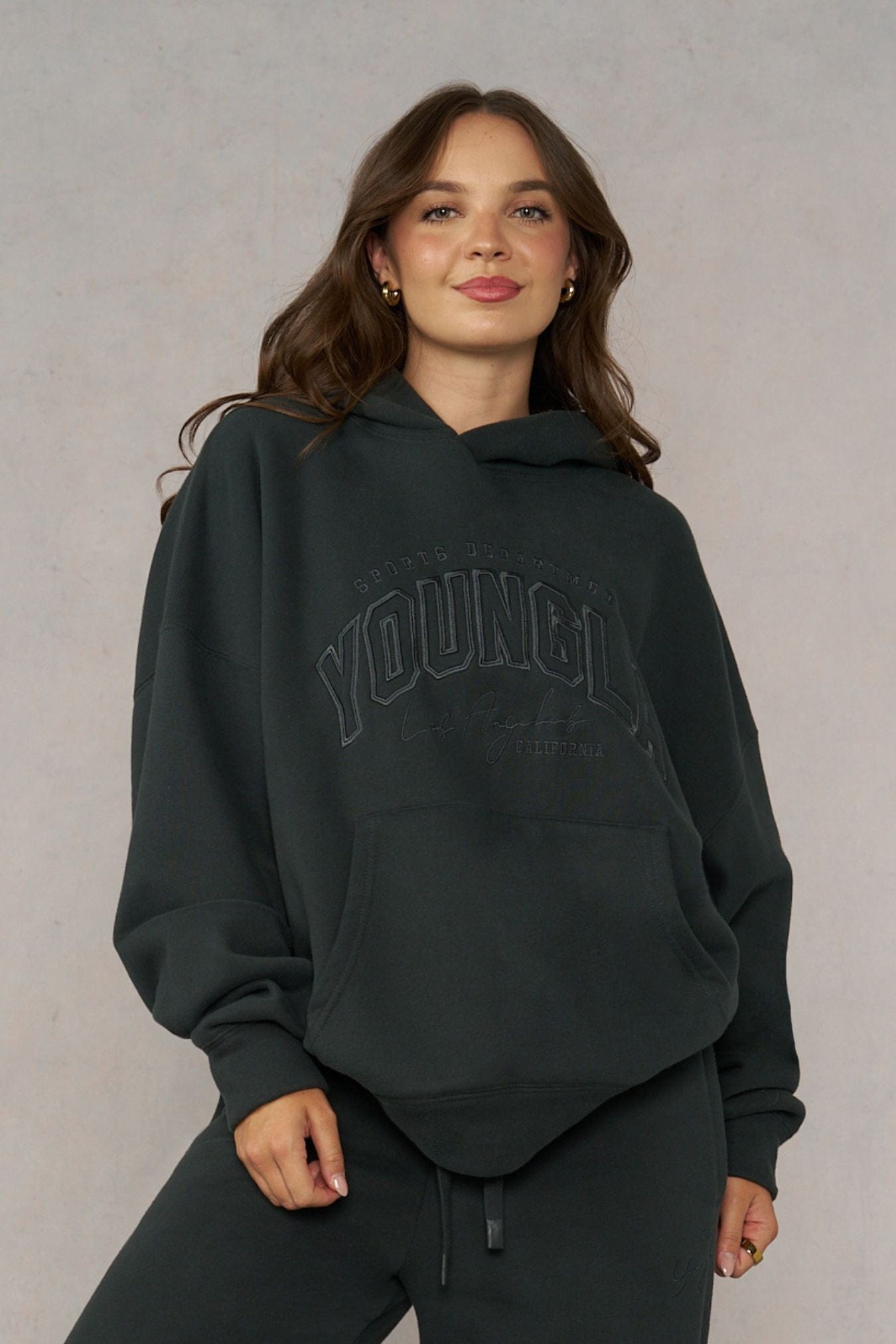 W5192 - Layover Hoodie - Carbon Green