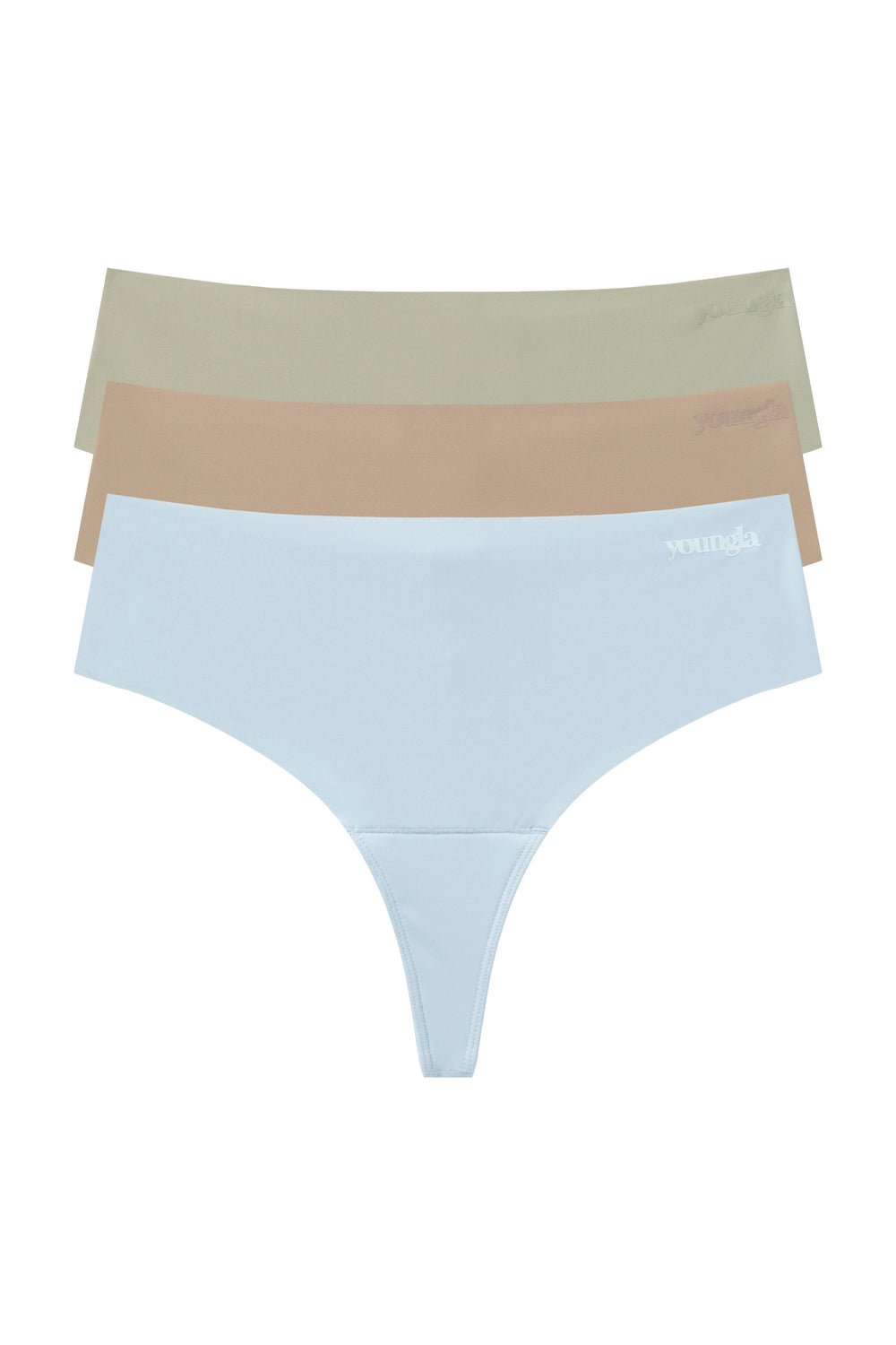 W637 Padded Thong 3-Pack - Green Pack
