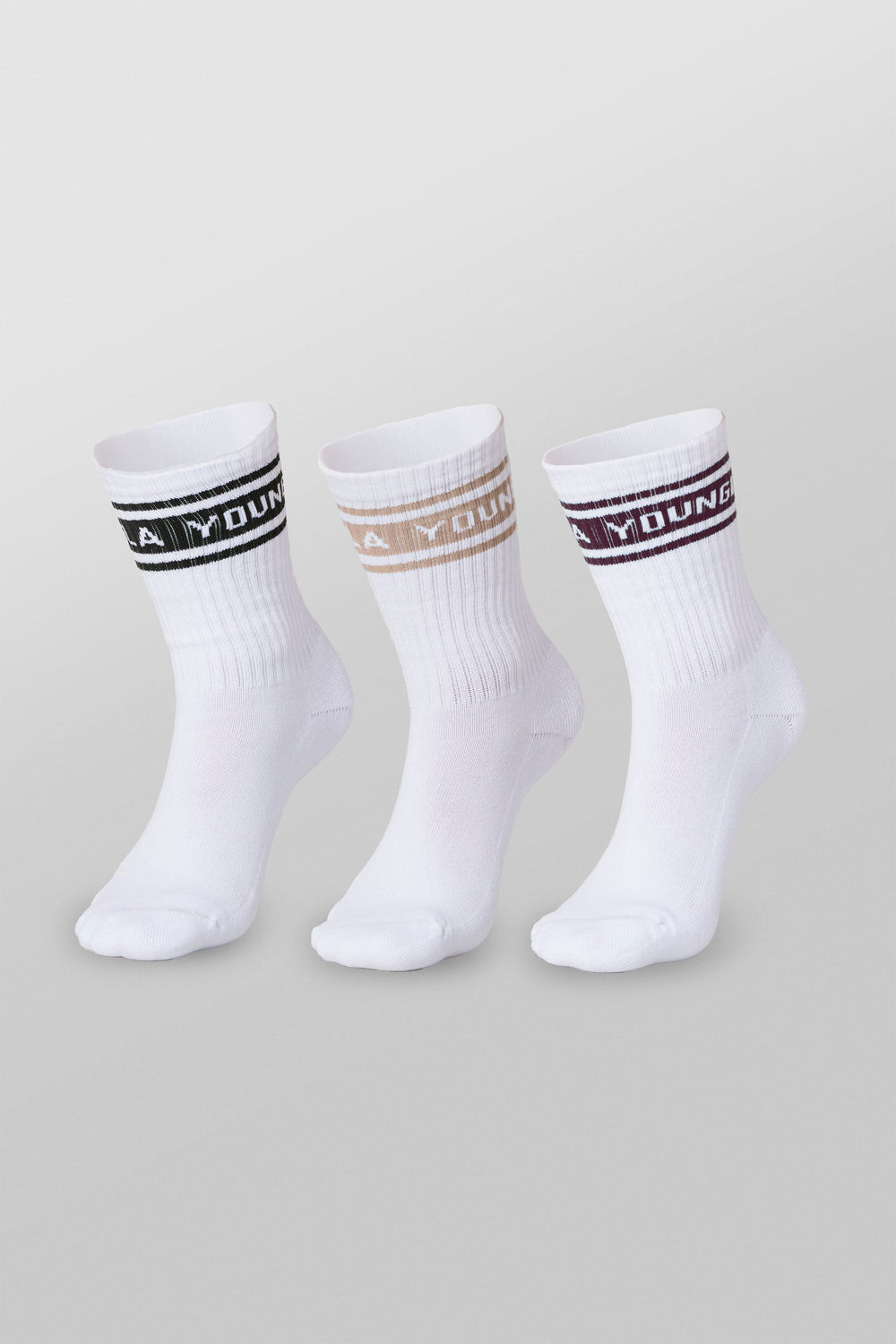 W638 - Elevate Crew Socks - Purple Pack