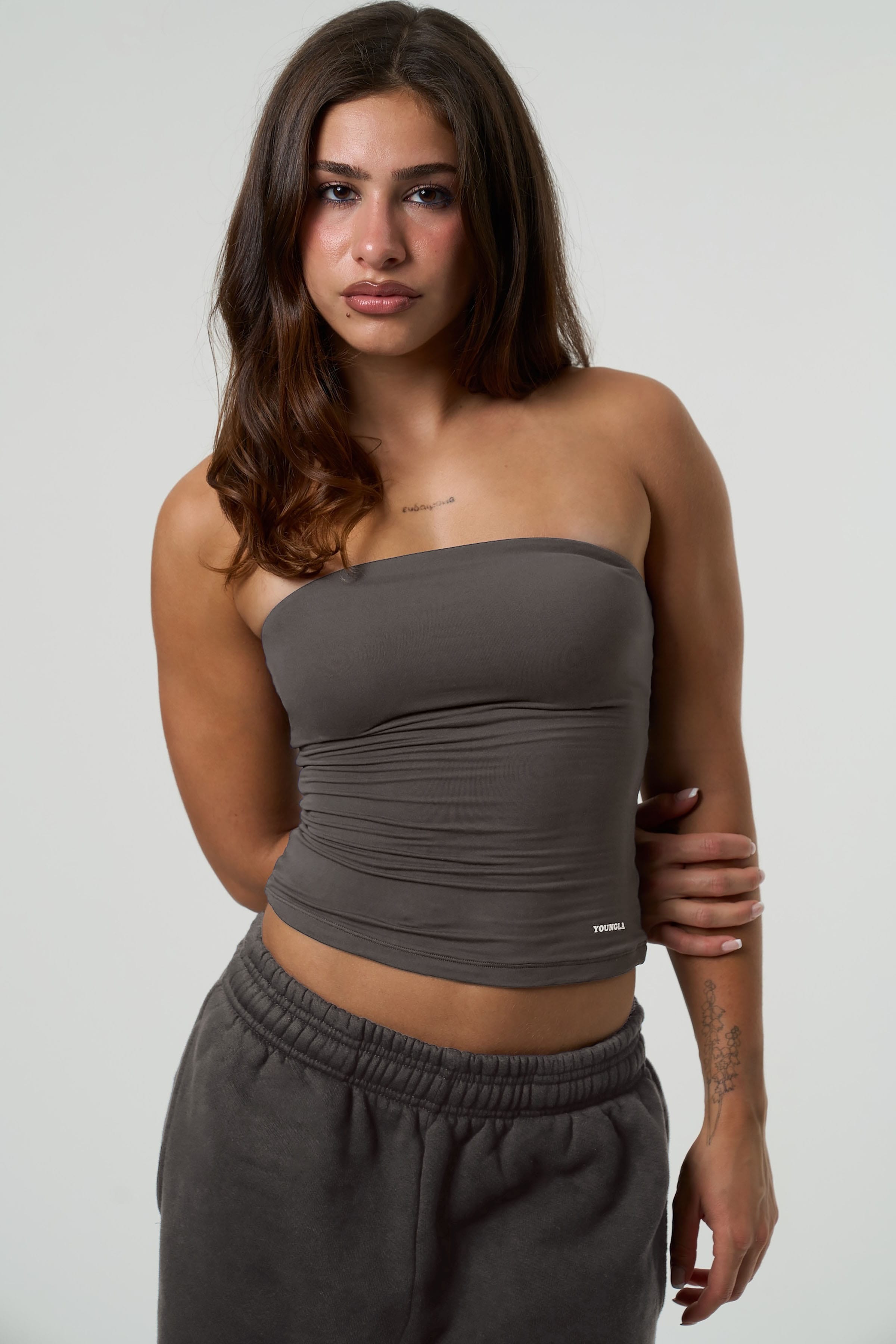 W4307 - Totally Tubular Top - Charcoal